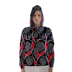 Hypnotic Design Hooded Wind Breaker (women) by Valentinaart