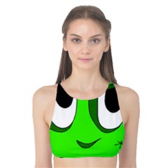 Halloween Frankenstein - Green Tank Bikini Top by Valentinaart