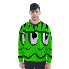 Halloween Frankenstein - Green Wind Breaker (men) by Valentinaart