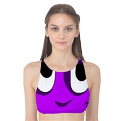 Halloween - Purple Frankenstein Tank Bikini Top by Valentinaart