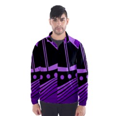 Boat - Purple Wind Breaker (men) by Valentinaart