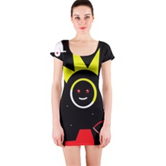 Stay Cool Short Sleeve Bodycon Dress by Valentinaart