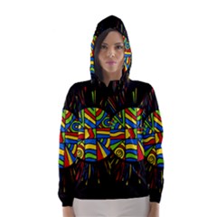 Colorful Bang Hooded Wind Breaker (women) by Valentinaart