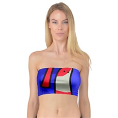 Colorful Snakes Bandeau Top by Valentinaart