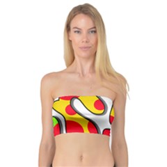 Colorful Graffiti Bandeau Top by Valentinaart
