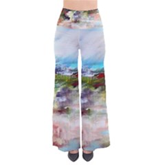 Red Abstract Landscape Pants by artistpixi