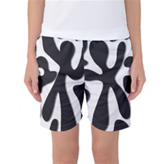 Black And White Dance Women s Basketball Shorts by Valentinaart