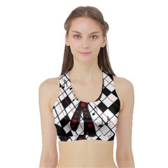 On The Dance Floor  Sports Bra With Border