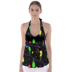 Christmas Light Babydoll Tankini Top by Valentinaart