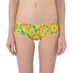 Christmas Decor - Yellow Classic Bikini Bottoms by Valentinaart