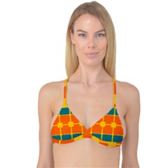 Squares And Rectangles                                                                                                Reversible Tri Bikini Top by LalyLauraFLM