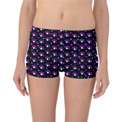 Purple Dots Pattern Reversible Boyleg Bikini Bottoms by Valentinaart