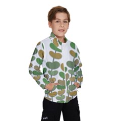 Green Decorative Plant Wind Breaker (kids) by Valentinaart