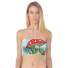Mushrooms  Bandeau Top by Valentinaart