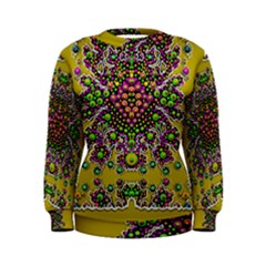 Fantasy Flower Peacock With Some Soul In Popart Women s Sweatshirt by pepitasart