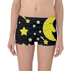 Sleeping Moon Reversible Boyleg Bikini Bottoms by Valentinaart