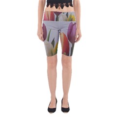 Tulips Yoga Cropped Leggings by picsaspassion