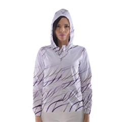 Lilac Stripes Hooded Wind Breaker (women)