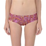 Pink Yellow Hippie Flower Pattern Zz0106 Classic Bikini Bottoms