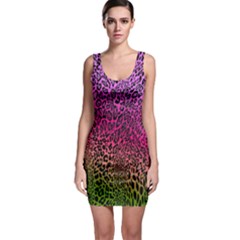 Neon Leopard Bodycon Dress by So0oME