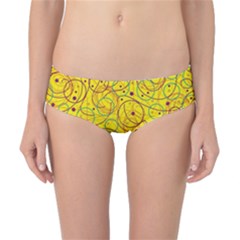 Yellow Abstract Art Classic Bikini Bottoms by Valentinaart