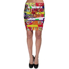 Colorful Abstraction By Moma Bodycon Skirt by Valentinaart