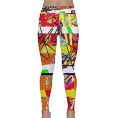 Colorful Abstraction By Moma Yoga Leggings  by Valentinaart