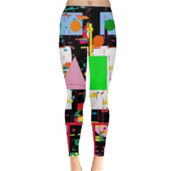 Colorful Facroty Leggings  by Valentinaart