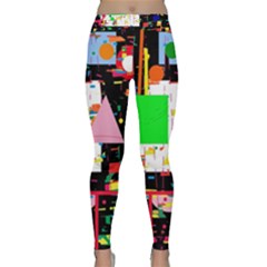 Colorful Facroty Yoga Leggings  by Valentinaart