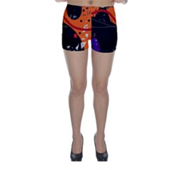 Orange Dream Skinny Shorts by Valentinaart