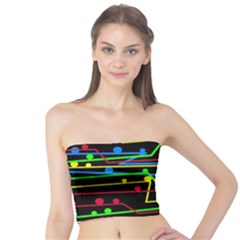 Stay In Line Tube Top by Valentinaart