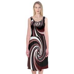 Decorative Twist Midi Sleeveless Dress by Valentinaart