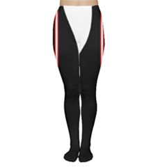 White, Red And Black Women s Tights by Valentinaart
