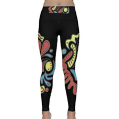 Colorful Abstract Spot Yoga Leggings  by Valentinaart