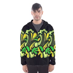 Yellow And Green Spot Hooded Wind Breaker (men) by Valentinaart