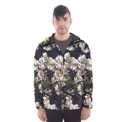 Blooming Japanese Cherry Flowers Hooded Wind Breaker (men)