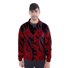 Red Dragon Wind Breaker (men) by Valentinaart