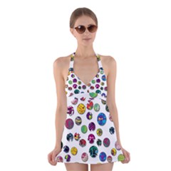 Play With Me Halter Swimsuit Dress by Valentinaart