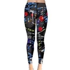 Blue Confusion Leggings  by Valentinaart