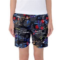 Blue Confusion Women s Basketball Shorts by Valentinaart