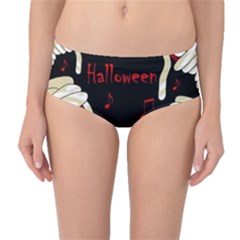 Halloween Mummy Party Mid-waist Bikini Bottoms by Valentinaart