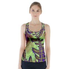 Freaky Friday, Blue Green Racer Back Sports Top by Fractalworld