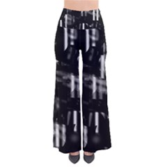 Black And White Neon City Pants by Valentinaart