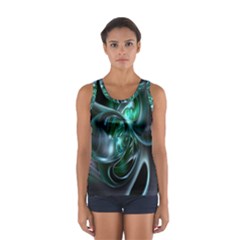 Ws Blue Green Float Women s Sport Tank Top  by AnjaniArt