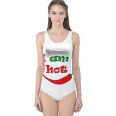 I Am Hot  One Piece Swimsuit by Valentinaart