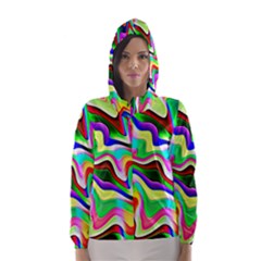 Irritation Colorful Dream Hooded Wind Breaker (women) by designworld65