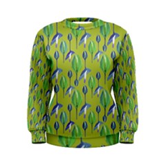 Tropical Floral Pattern Women s Sweatshirt by dflcprintsclothing