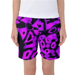Purple Design Women s Basketball Shorts by Valentinaart