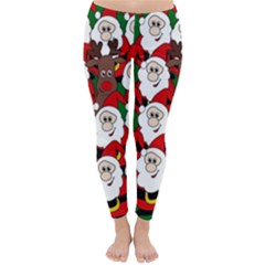 Did You See Rudolph? Winter Leggings  by Valentinaart