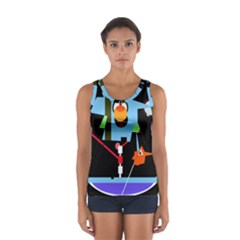 Abstract Composition  Women s Sport Tank Top  by Valentinaart